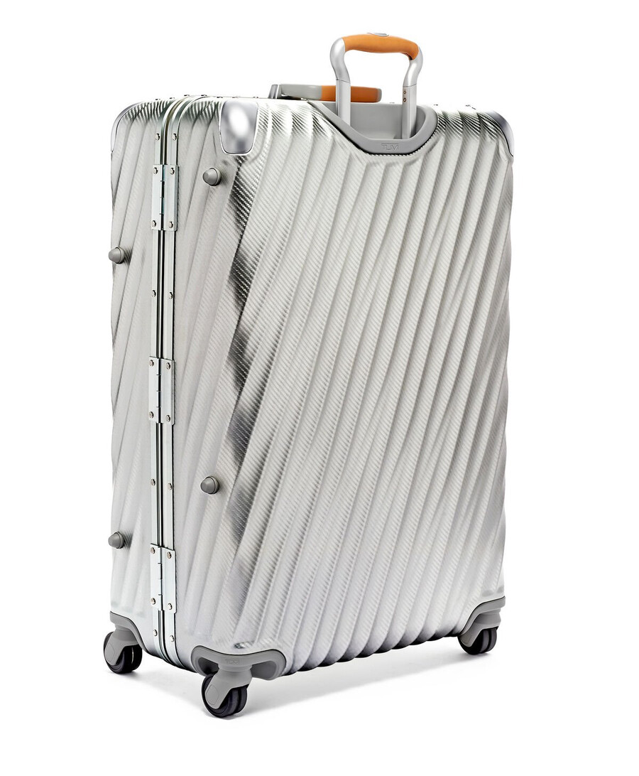 19 degree aluminium extended trip checked luggage 775 cm