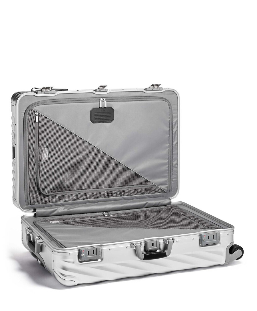 19 degree aluminium extended trip checked luggage 775 cm