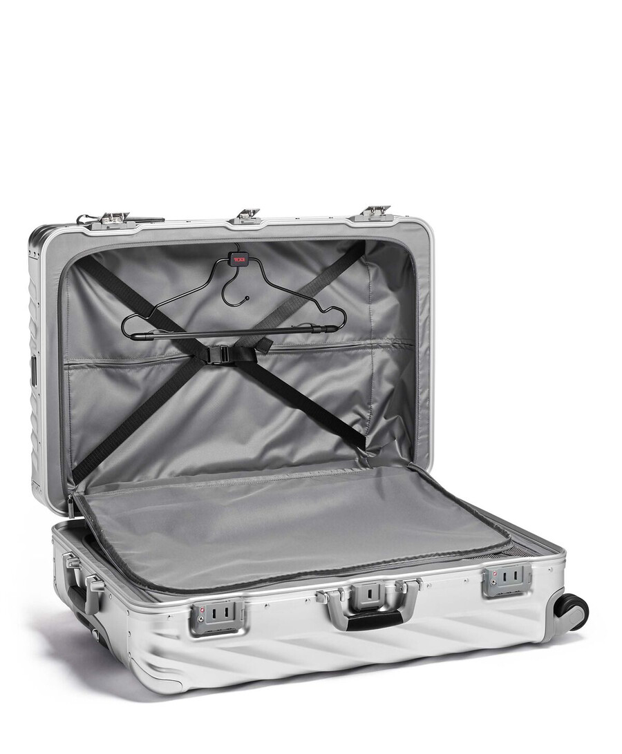 19 degree aluminium extended trip checked luggage 775 cm