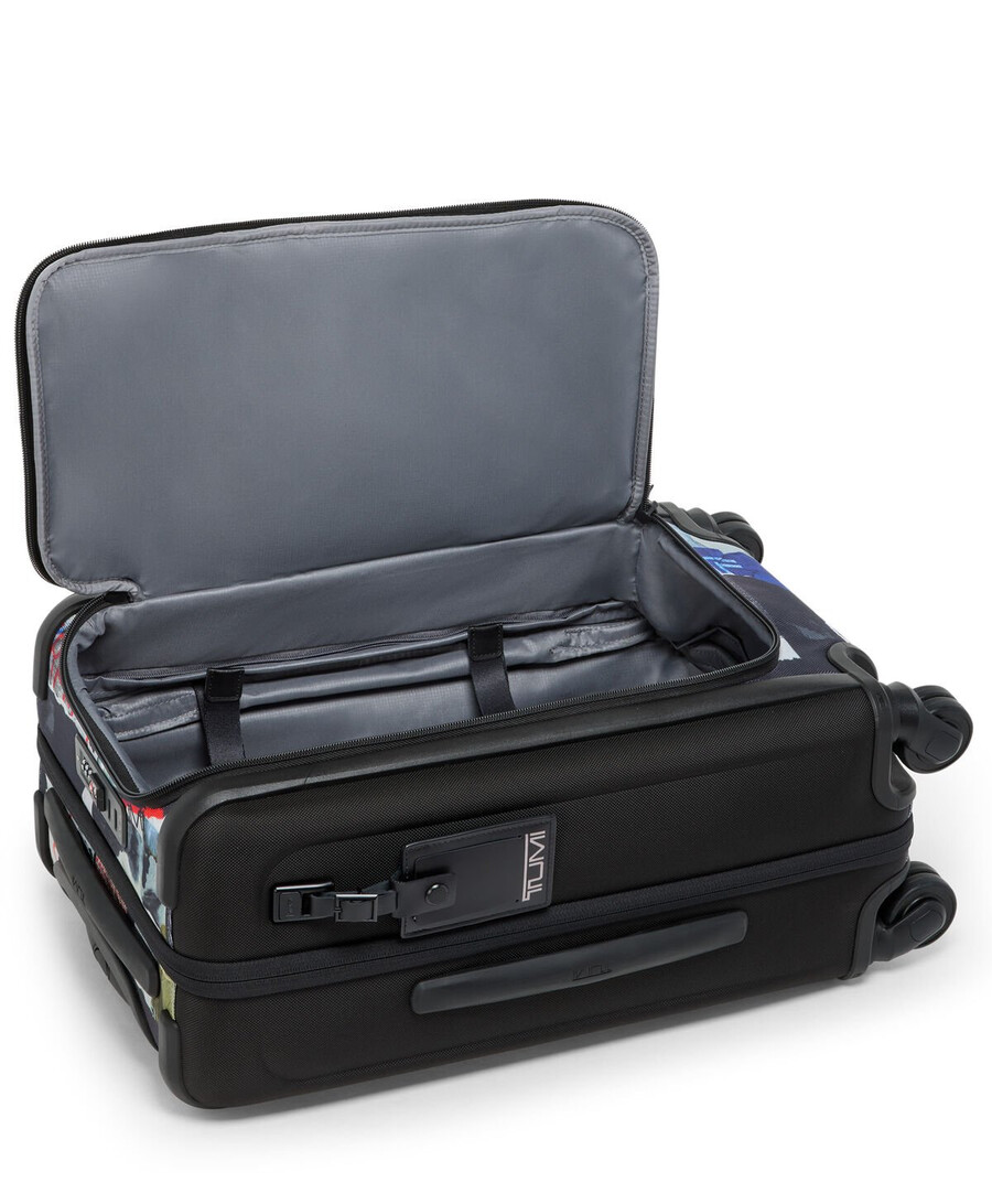 alpha international front lid dual access expandable carry-on 56 cm
