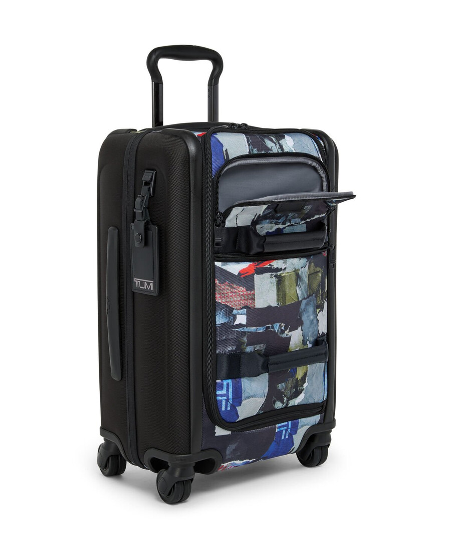 alpha international front lid dual access expandable carry-on 56 cm