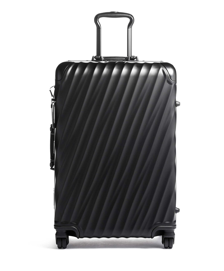 19 degree aluminium short trip checked luggage 66 cm