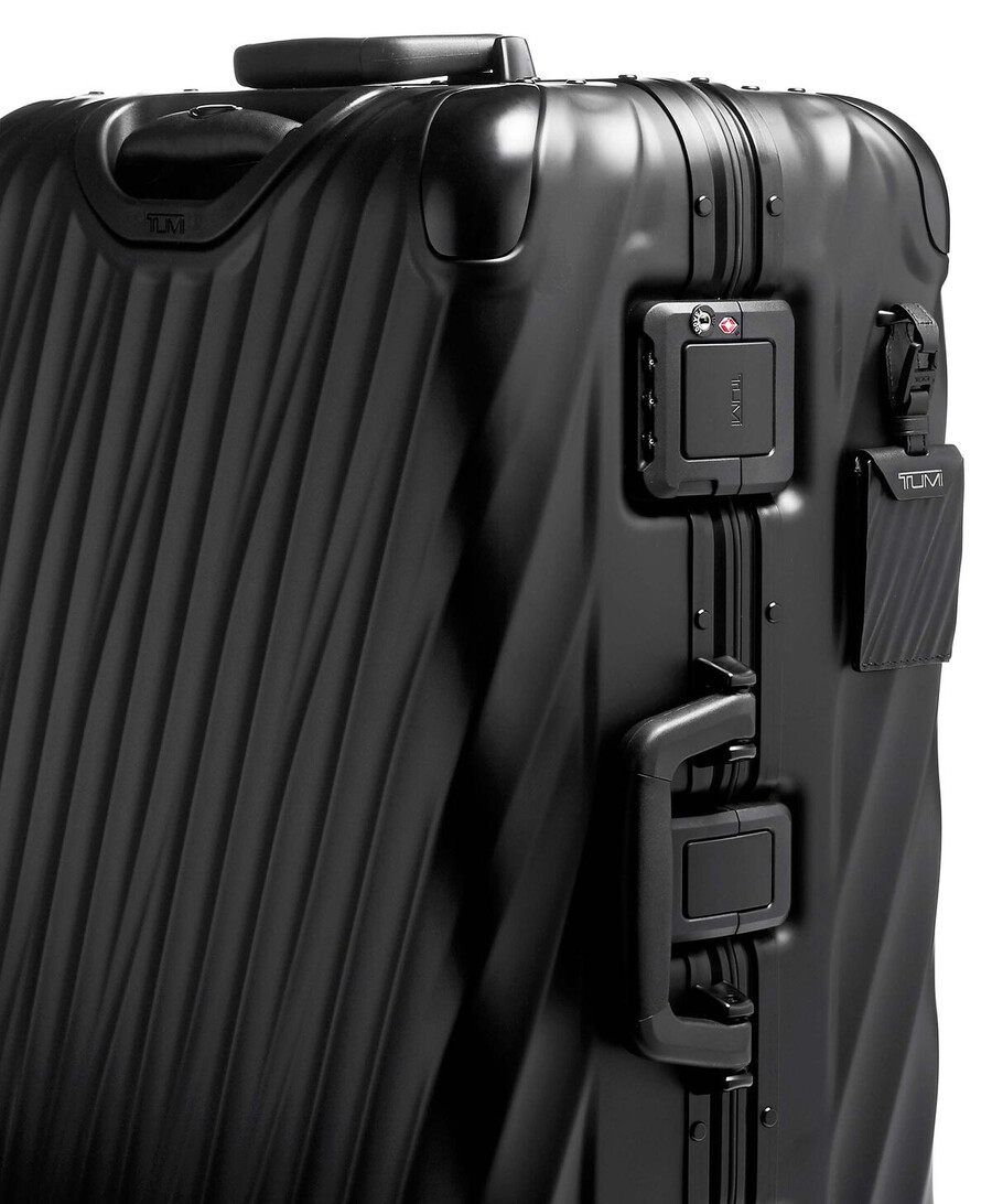 19 degree aluminium short trip checked luggage 66 cm