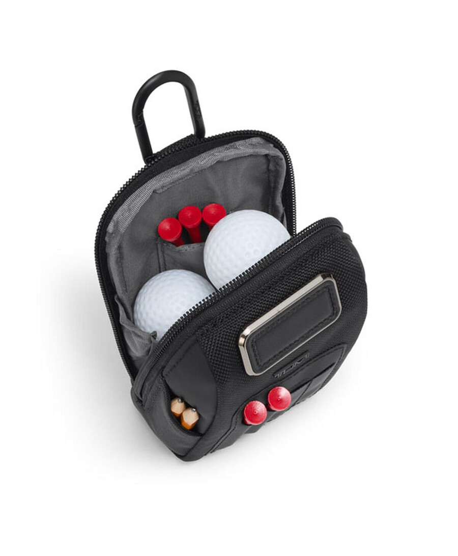 travel accessory golf pouch with tees
